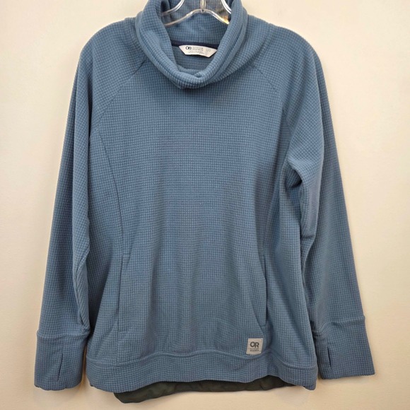 Outdoor Research Tops - Outdoor Research Womens Trail Mix Cowl Neck Pullover Thumbholes Waffle Large